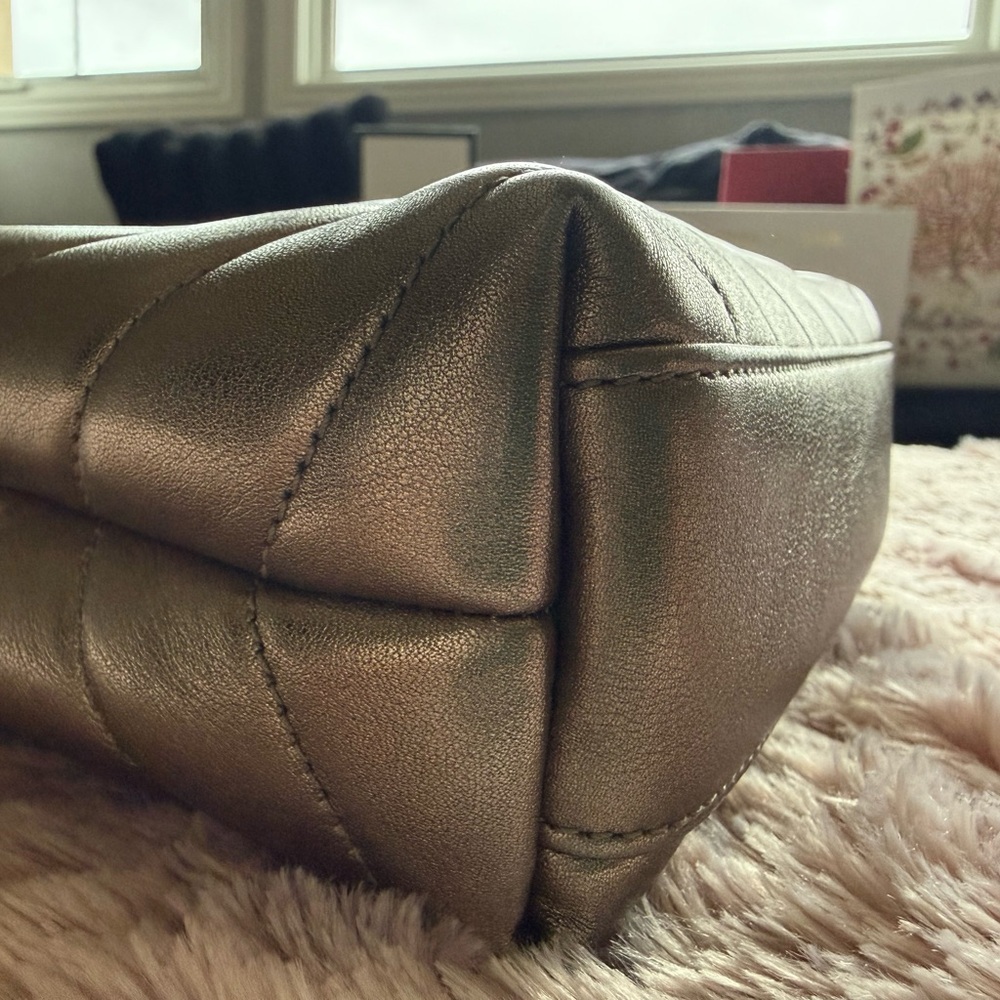 Yves Saint Laurent Gold-Tone Crossbody Bag - Picture 6 of 9